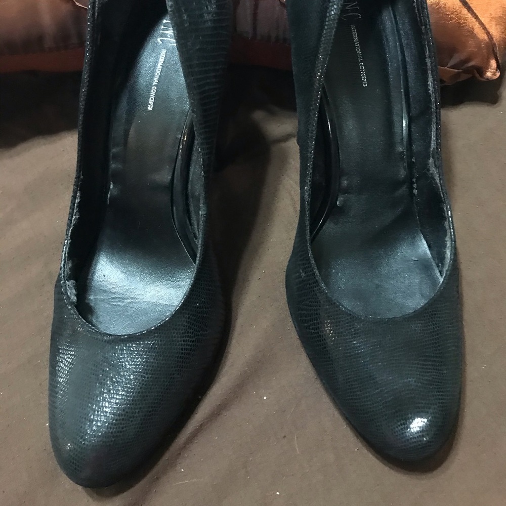INC high black heels